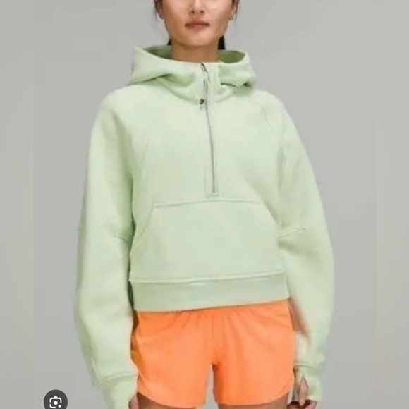Lululemon Oversized Scuba Half Zip Mint Green Size XS/S - Picture 2 of 10